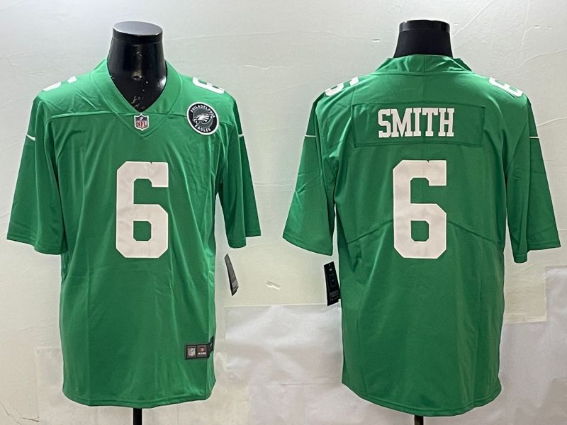 Men Philadelphia Eagles #6 Smith Green 2025 Nike Limited NFL Jersey style 4->philadelphia eagles->NFL Jersey